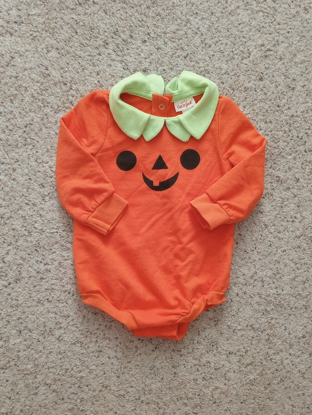 Baby Cat & Jack Jack-o'-lantern Pumpkin Onesie
